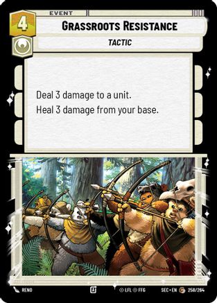 Grassroots Resistance (258/264) (258/264) [Secrets of Power] - Fantasy Flight Games - Card Brawlers | Quebec | Canada |