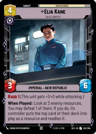Elia Kane (242/264) - False Convert (242/264) [Secrets of Power] - Fantasy Flight Games - Card Brawlers | Quebec | Canada |