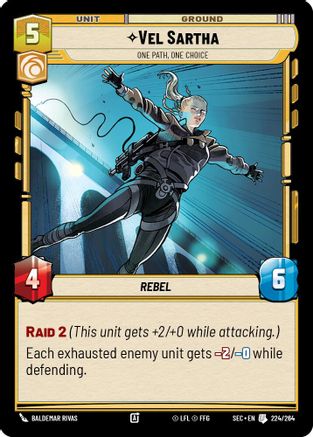 Vel Sartha (224/264) - One Path, One Choice (224/264) [Secrets of Power] - Fantasy Flight Games - Card Brawlers | Quebec | Canada |