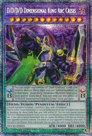D/D/D/D Dimensional King Arc Crisis (Starlight Rare) [DOOD-EN035] Starlight Rare - Yu-Gi-Oh! - Card Brawlers | Quebec | Canada |
