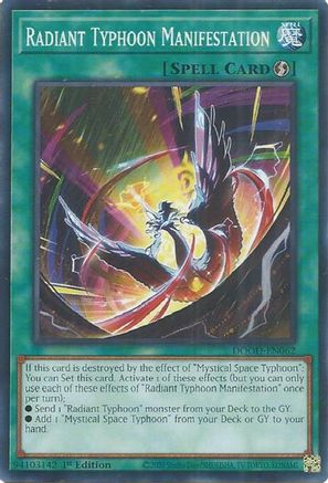 Radiant Typhoon Manifestation [DOOD-EN062] Common - Yu-Gi-Oh! - Card Brawlers | Quebec | Canada |