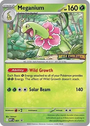 Meganium (001/null) - Holofoil [ME Mega Evolution Promo]