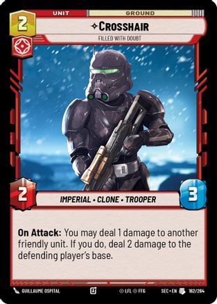 Crosshair (162/264) - Filled With Doubt (162/264) [Secrets of Power] - Fantasy Flight Games - Card Brawlers | Quebec | Canada |