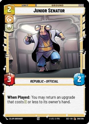 Junior Senator (200/264) (200/264) [Secrets of Power] - Fantasy Flight Games - Card Brawlers | Quebec | Canada |