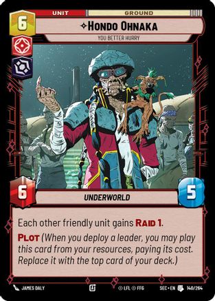 Hondo Ohnaka (140/264) - You Better Hurry (140/264) [Secrets of Power] - Fantasy Flight Games - Card Brawlers | Quebec | Canada |