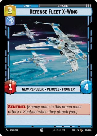 Defense Fleet X-Wing (60/264) (60/264) [Secrets of Power] - Fantasy Flight Games - Card Brawlers | Quebec | Canada |