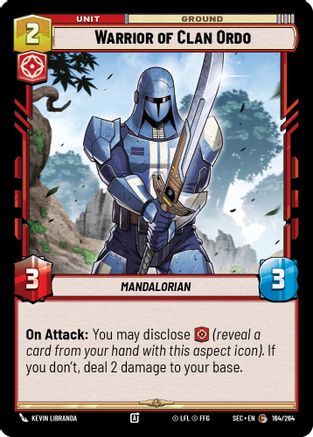 Warrior of Clan Ordo (164/264) (164/264) [Secrets of Power] - Fantasy Flight Games - Card Brawlers | Quebec | Canada |