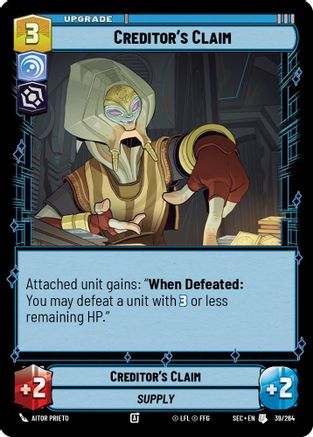 Creditor's Claim (39/264) (39/264) [Secrets of Power] - Fantasy Flight Games - Card Brawlers | Quebec | Canada |