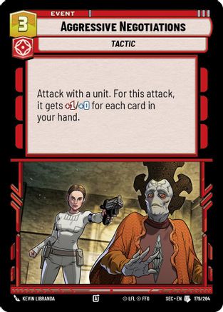 Aggressive Negotiations (179/264) (179/264) [Secrets of Power] - Fantasy Flight Games - Card Brawlers | Quebec | Canada |