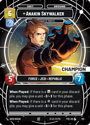 Anakin Skywalker - Champion of Mortis (Champion) (147) (147) [Sector and Regional Promos: Season 1] - Fantasy Flight Games - Card Brawlers | Quebec | Canada |