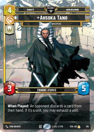 Ahsoka Tano - Chasing Whispers (170) (170) [Sector and Regional Promos: Season 1] - Fantasy Flight Games - Card Brawlers | Quebec | Canada |