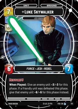 Luke Skywalker - Jedi Knight (173) (173) [Sector and Regional Promos: Season 1] - Fantasy Flight Games - Card Brawlers | Quebec | Canada |