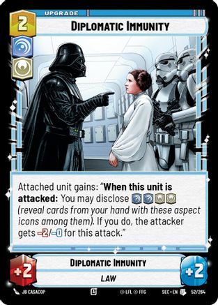 Diplomatic Immunity (52/264) (52/264) [Secrets of Power] - Fantasy Flight Games - Card Brawlers | Quebec | Canada |