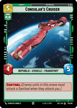 Consular's Cruiser (117/264) (117/264) [Secrets of Power] - Fantasy Flight Games - Card Brawlers | Quebec | Canada |