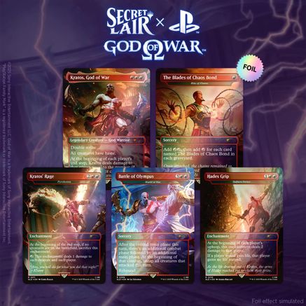 Secret Lair x God of War: Greek - Rainbow Foil Edition - Secret Lair Drop Series - Card Brawlers | Quebec | Canada |