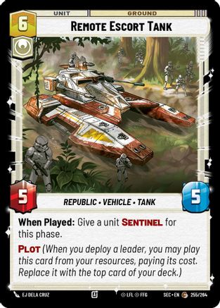 Remote Escort Tank (255/264) (255/264) [Secrets of Power] - Fantasy Flight Games - Card Brawlers | Quebec | Canada |