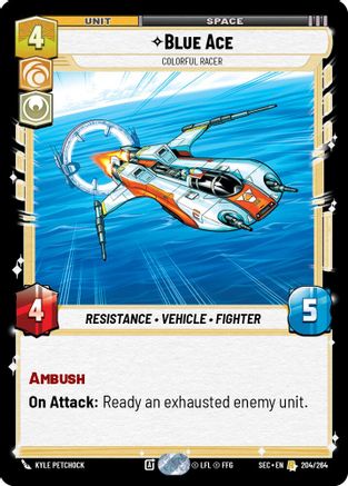 Blue Ace - Colorful Racer (204/264) (204/264) [Secrets of Power] - Fantasy Flight Games - Card Brawlers | Quebec | Canada |