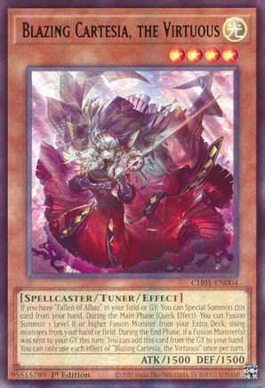 Blazing Cartesia, the Virtuous [CH01-EN004] Ultra Rare - Yu-Gi-Oh! - Card Brawlers | Quebec | Canada |