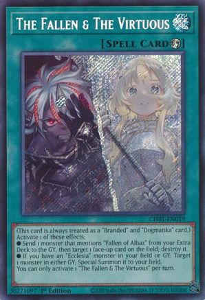 The Fallen & The Virtuous (Secret Rare) [CH01-EN019] Secret Rare - Yu-Gi-Oh! - Card Brawlers | Quebec | Canada |