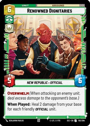 Renowned Dignitaries (102/264) (102/264) [Secrets of Power] - Fantasy Flight Games - Card Brawlers | Quebec | Canada |