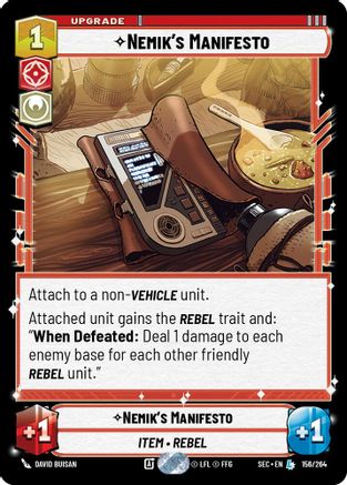 Nemik's Manifesto (156/264) (156/264) [Secrets of Power] - Fantasy Flight Games - Card Brawlers | Quebec | Canada |