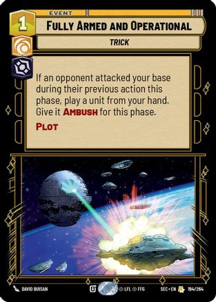 Fully Armed and Operational (194/264) (194/264) [Secrets of Power] - Fantasy Flight Games - Card Brawlers | Quebec | Canada |