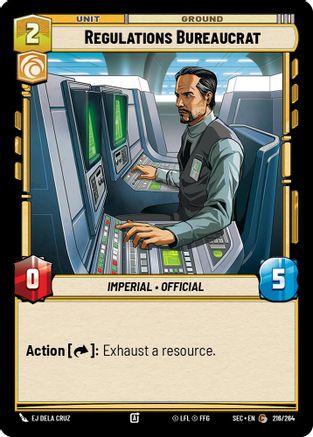 Regulations Bureaucrat (216/264) (216/264) [Secrets of Power] - Fantasy Flight Games - Card Brawlers | Quebec | Canada |