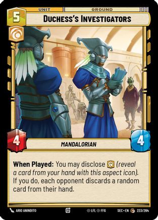 Duchess's Investigators (223/264) (223/264) [Secrets of Power] - Fantasy Flight Games - Card Brawlers | Quebec | Canada |