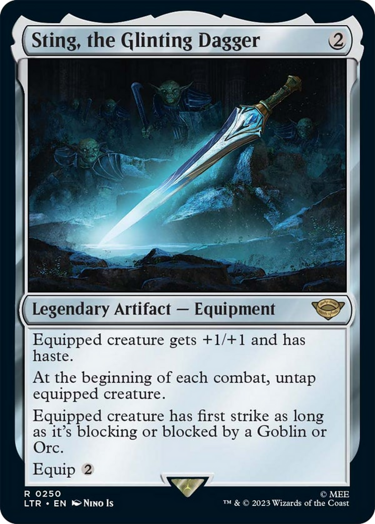 Sting, the Glinting Dagger [The Lord of the Rings: Tales of Middle-Earth] - Magic: The Gathering - Card Brawlers | Quebec | Canada |