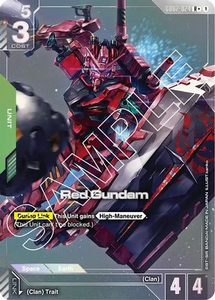 Red Gundam (R+) (GD02-024) - Dual Impact Holofoil