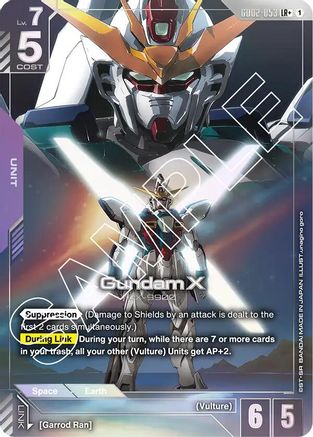 Gundam X (LR+) (GD02-053) - Dual Impact Holofoil