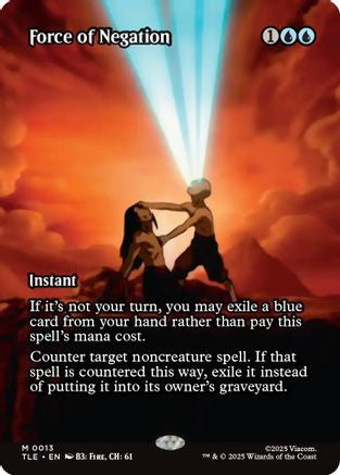 Force of Negation (Borderless) [Avatar: The Last Airbender: Eternal-Legal] - Magic: The Gathering - Card Brawlers | Quebec | Canada |
