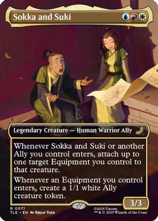 Sokka and Suki (Borderless) [Avatar: The Last Airbender: Eternal-Legal] - Magic: The Gathering - Card Brawlers | Quebec | Canada |
