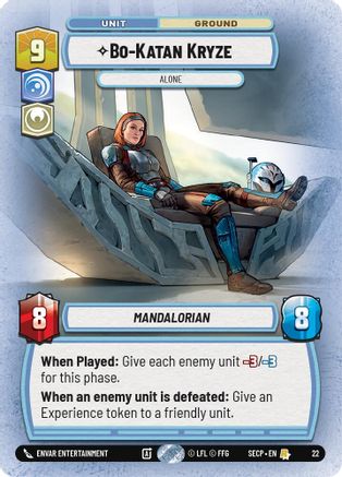 Bo-Katan Kryze - Alone (Foil) (22) [Secrets of Power: Weekly Play] - Fantasy Flight Games - Card Brawlers | Quebec | Canada |