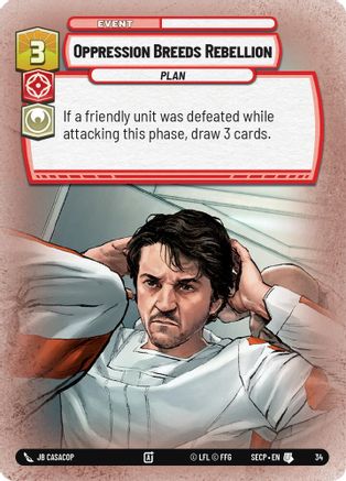 Oppression Breeds Rebellion (Foil) (34) [Secrets of Power: Weekly Play] - Fantasy Flight Games - Card Brawlers | Quebec | Canada |