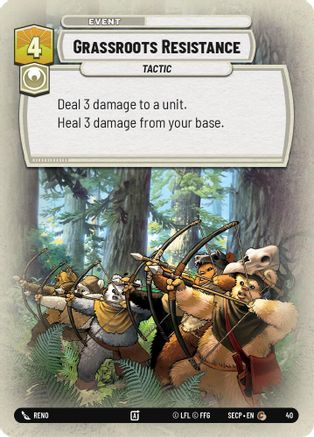 Grassroots Resistance (Foil) (40) [Secrets of Power: Weekly Play] - Fantasy Flight Games - Card Brawlers | Quebec | Canada |