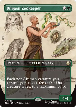 Diligent Zookeeper (Borderless) [Avatar: The Last Airbender] - Magic: The Gathering - Card Brawlers | Quebec | Canada |