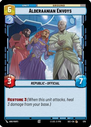 Alderaanian Envoys (576) (Foil) (576) [Secrets of Power] - Fantasy Flight Games - Card Brawlers | Quebec | Canada |