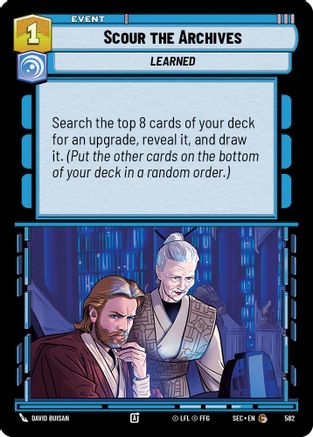 Scour the Archives (582) (Foil) (582) [Secrets of Power] - Fantasy Flight Games - Card Brawlers | Quebec | Canada |