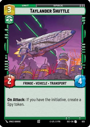 Taylander Shuttle (625) (Foil) (625) [Secrets of Power] - Fantasy Flight Games - Card Brawlers | Quebec | Canada |