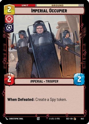 Imperial Occupier (642) (Foil) (642) [Secrets of Power] - Fantasy Flight Games - Card Brawlers | Quebec | Canada |