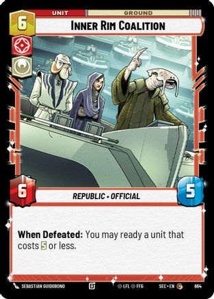 Inner Rim Coalition (664) (Foil) (664) [Secrets of Power] - Fantasy Flight Games - Card Brawlers | Quebec | Canada |