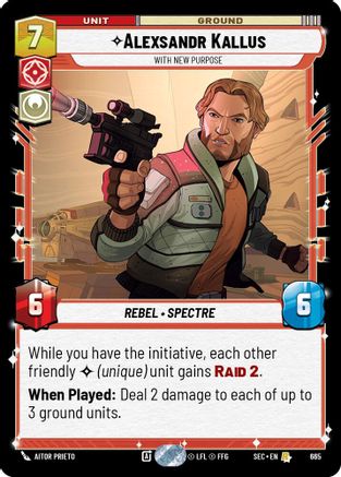 Alexsandr Kallus - With New Purpose (Foil) (665) (665) [Secrets of Power] - Fantasy Flight Games - Card Brawlers | Quebec | Canada |
