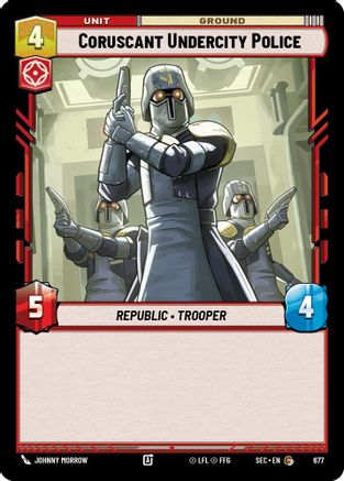 Coruscant Undercity Police (677) (Foil) (677) [Secrets of Power] - Fantasy Flight Games - Card Brawlers | Quebec | Canada |