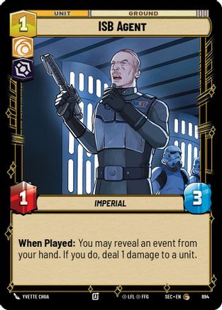 ISB Agent (694) (Foil) (694) [Secrets of Power] - Fantasy Flight Games - Card Brawlers | Quebec | Canada |