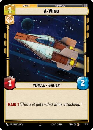 A-Wing - Wing (723) (Foil) (723) (723) [Secrets of Power] - Fantasy Flight Games - Card Brawlers | Quebec | Canada |