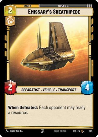 Emissary's Sheathipede (725) (Foil) (725) [Secrets of Power] - Fantasy Flight Games - Card Brawlers | Quebec | Canada |