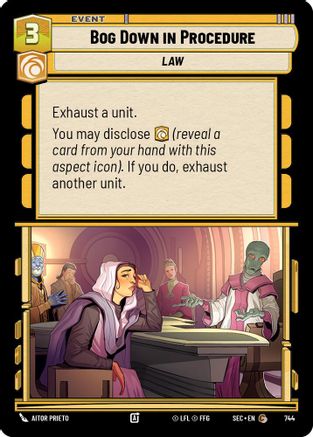 Bog Down in Procedure (744) (Foil) (744) [Secrets of Power] - Fantasy Flight Games - Card Brawlers | Quebec | Canada |