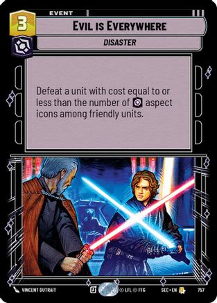 Evil is Everywhere (757) (Foil) (757) [Secrets of Power] - Fantasy Flight Games - Card Brawlers | Quebec | Canada |