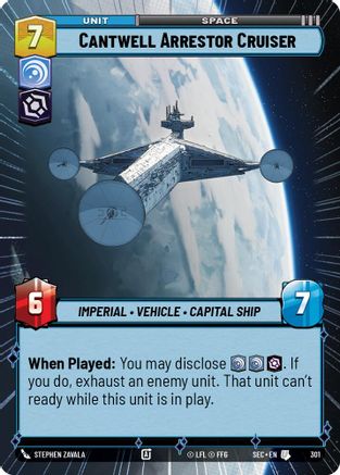 Cantwell Arrestor Cruiser (301) (Hyperspace) (301) [Secrets of Power] - Fantasy Flight Games - Card Brawlers | Quebec | Canada |